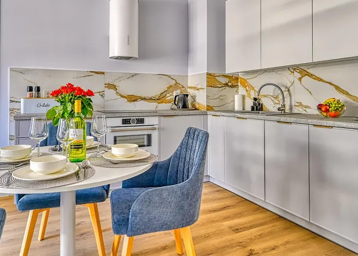 아파트 D207 Classik Z Z Basenem, Sauna, Jacuzzi, Przy Samej Plazy - 5d