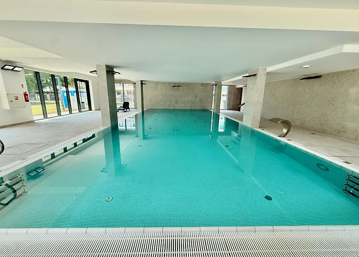 D207 Classik Z Z Basenem, Sauna, Jacuzzi, Przy Samej Plazy - 5d 아파트 *